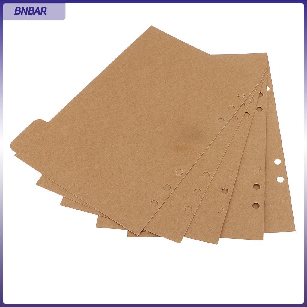 BNBAR Notebook Tabbed Paper Brown A5 Brown - 2