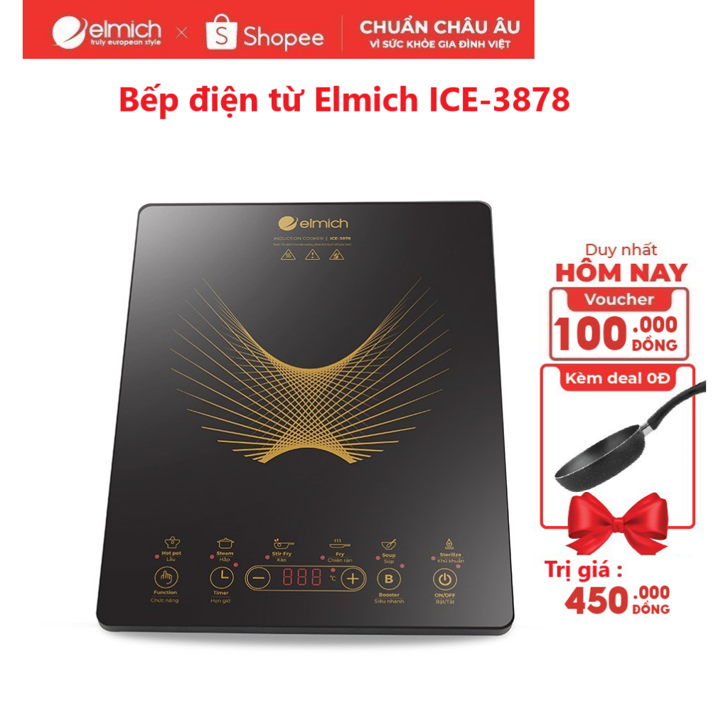 Bếp điện từ Elmich ICE-3877OL/3878