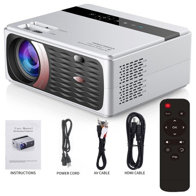 CP600 1280X720P LED 8000จอโปรเจกเตอร์เครื่องฉายโปรเจคเตอร์720P เต็ม HD HDMI WIFI บลูทูธ LCD Home Cinema