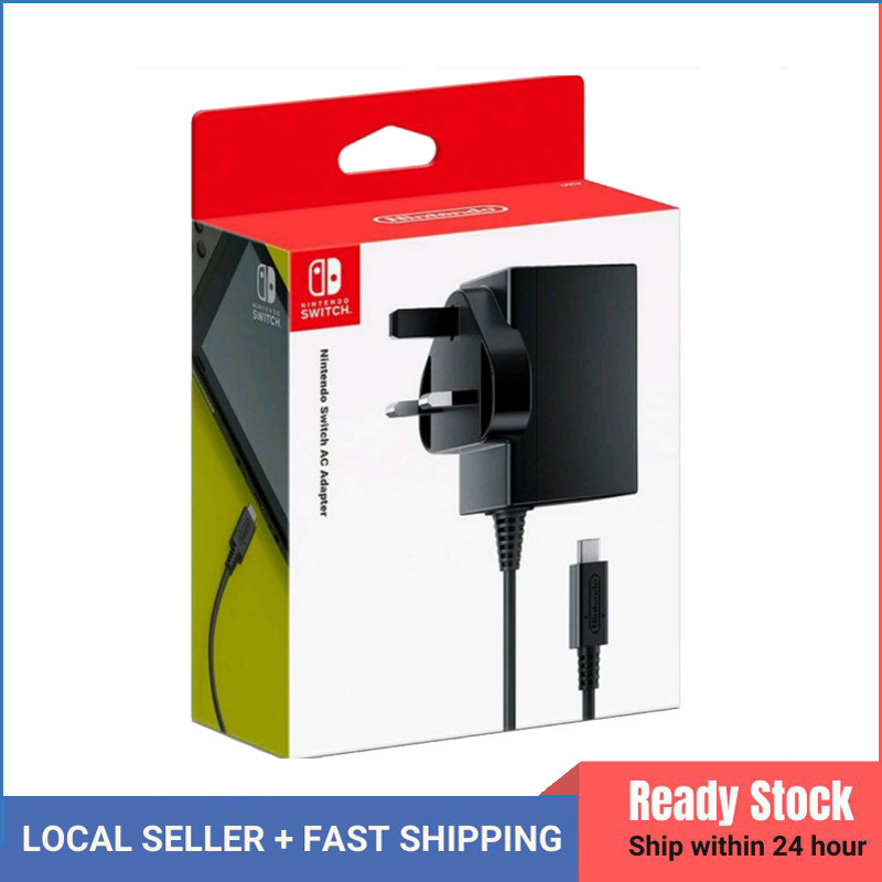 Nintendo Switch Ac Adapter Original Type-C Fast Charger Uk