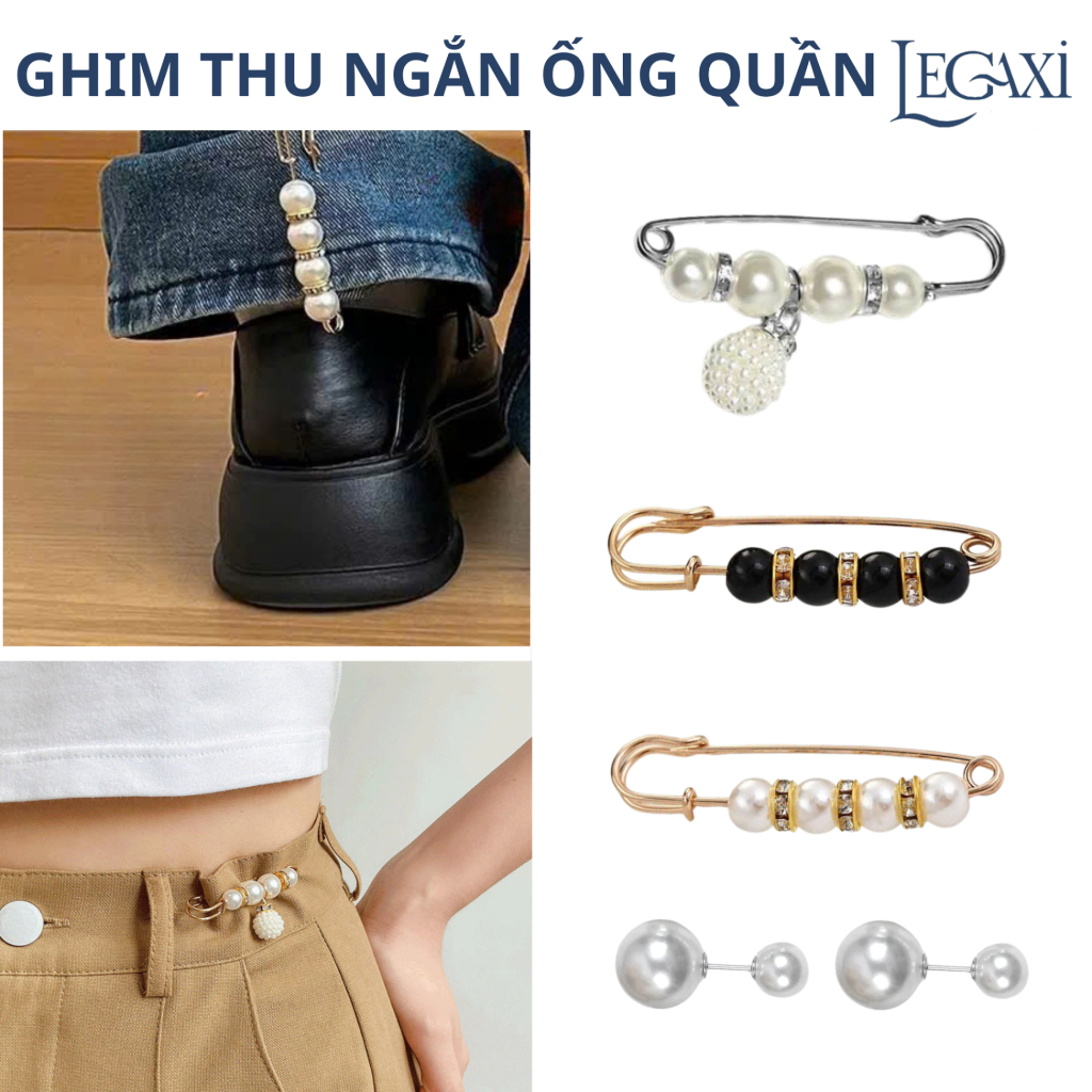 Ghim Cố Định, Điều Chỉnh Chiều Dài Ống Quần, Vòng Eo, Khóa Nút Làm Ngắn Viền Quần, Tay Áo Thun Sơ Mi