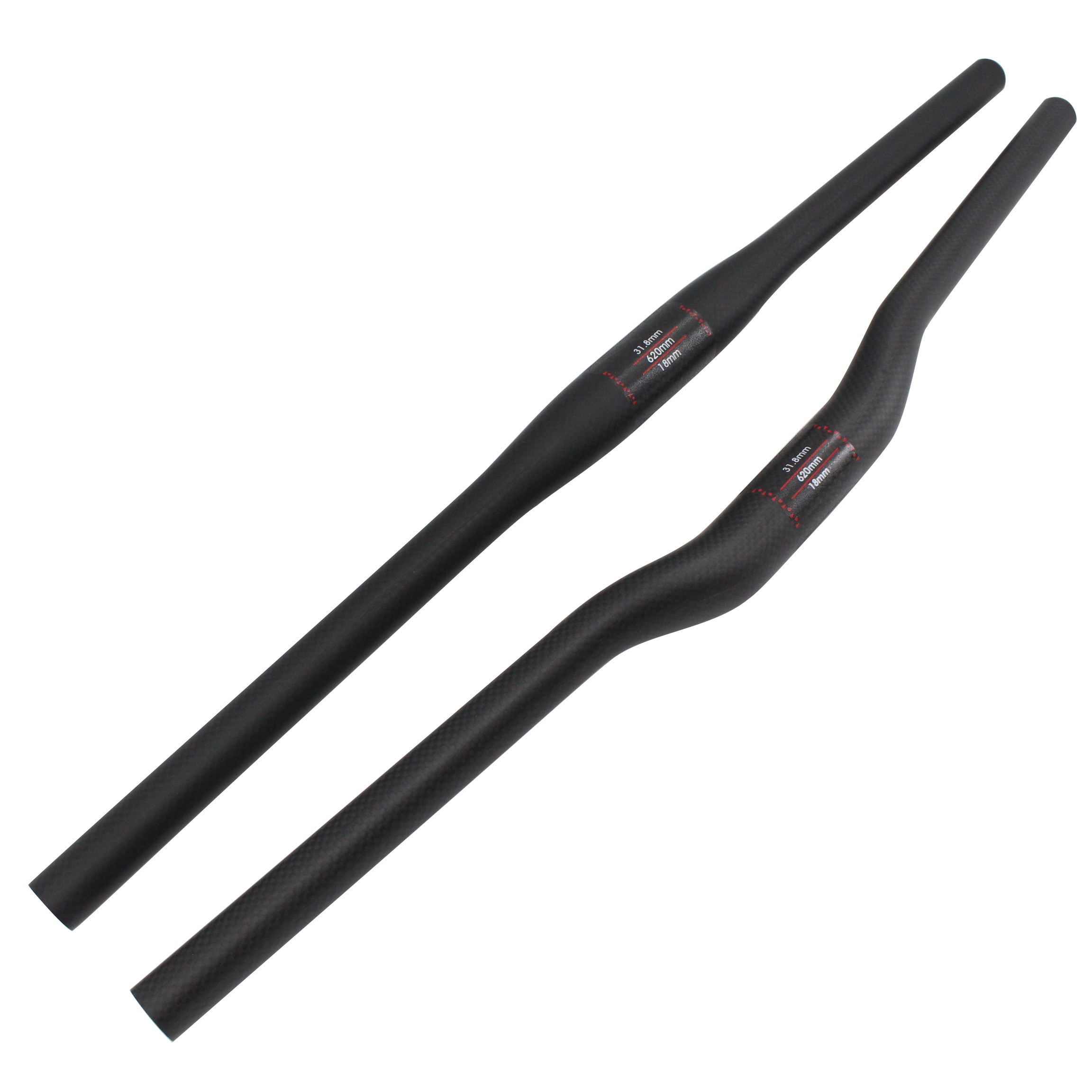 Mới xe đạp leo núi mờ 3k carbon hoàn toàn tay lái nuốt hình carbon ghi đông xe đạp xe đạp mtb các bộ phận 31.8*600-760mm miễn phí tàu
