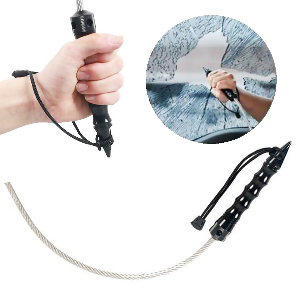 Car Window Breaker Tactical Whip Emergency Tool Hammer Survival Kit