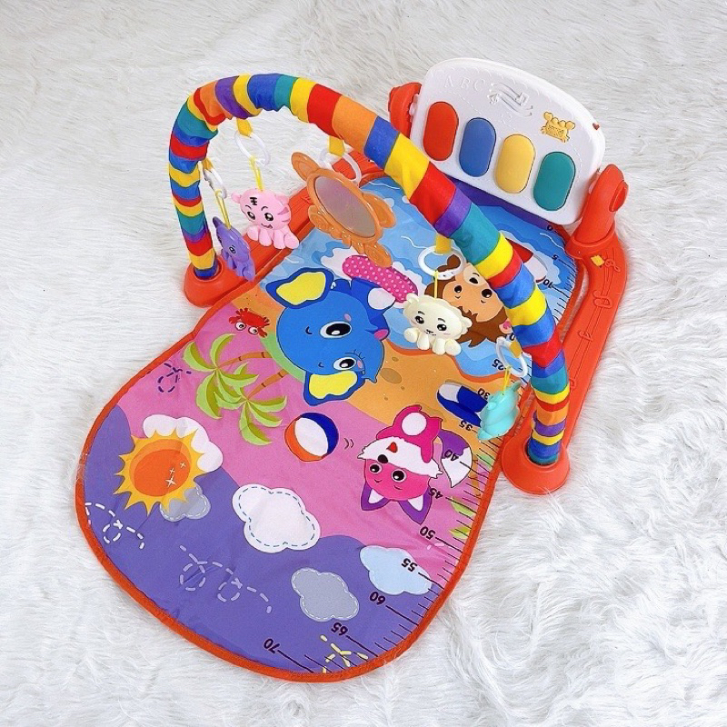 Thảm nhạc đàn Piano hình Voi cho bé nằm chơi