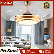 KASIDA 42" Modern Ceiling Fan with Light and Remote