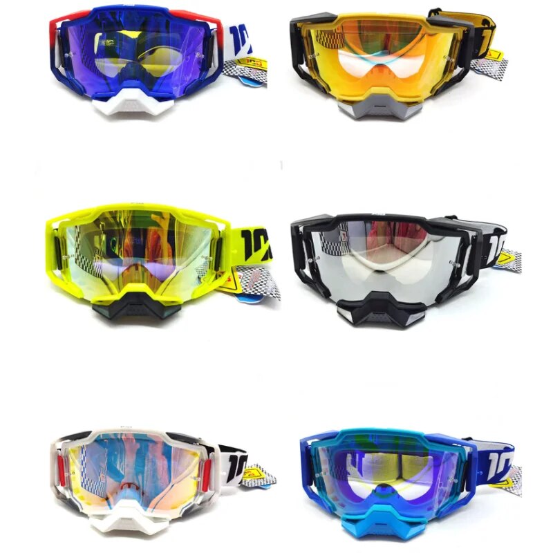 【NEW】 Motorcycle Helmet Adjustable Mx Dirt Bike Mtb Motocross Enduro Glasses 100 Scooter Eyeprotection Safety Glasses