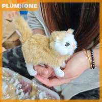 PLUMHOME ตุ๊กตาลูกแมวยัดไส้นุ่มน่ารัก1ชิ้นของเล่นแมวปลอมสัตว์สมจริงสำหรับเด็กผู้หญิงวันเกิดของขวัญวันวาเลนไทน์