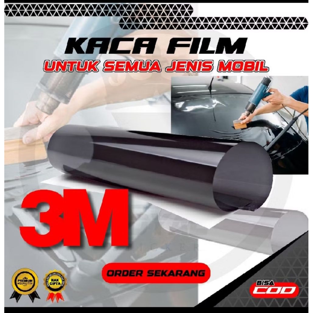 Kaca film 3M blackbeauty 80%/kaca film 3M peredam panas / kaca film 3M tolak panas UV Harga 12,000 rupiah*Gratis Ongkir