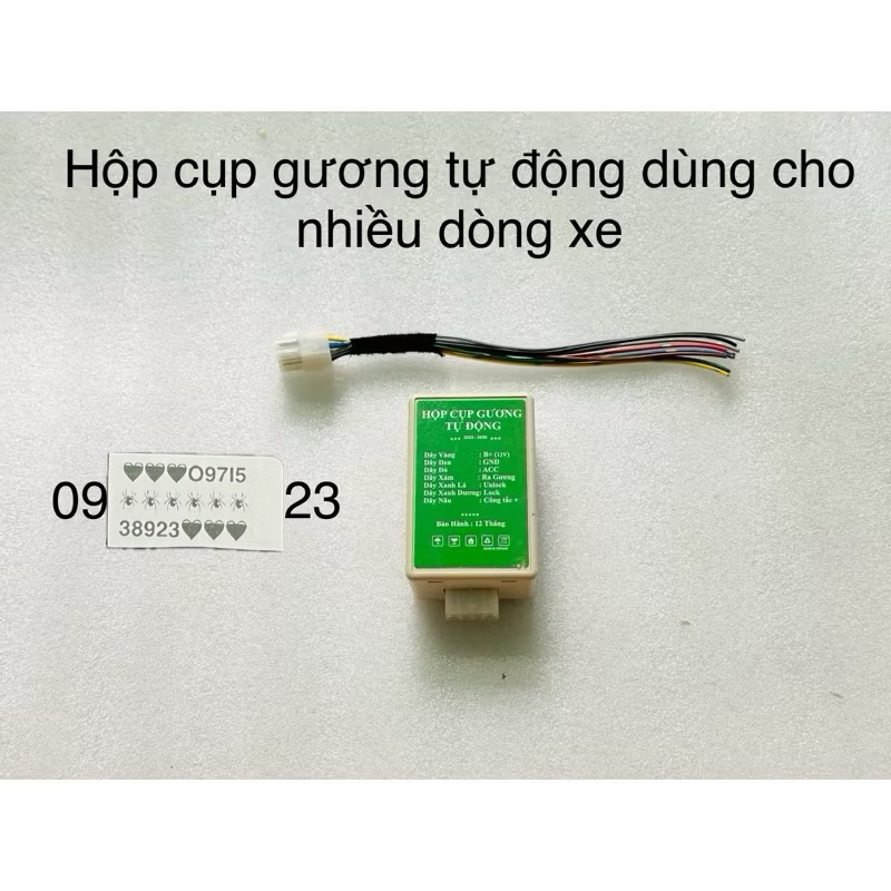 Hộp cụp gương thự động dùng cho nhiều dòng xe đời xe hàng cao cấp.