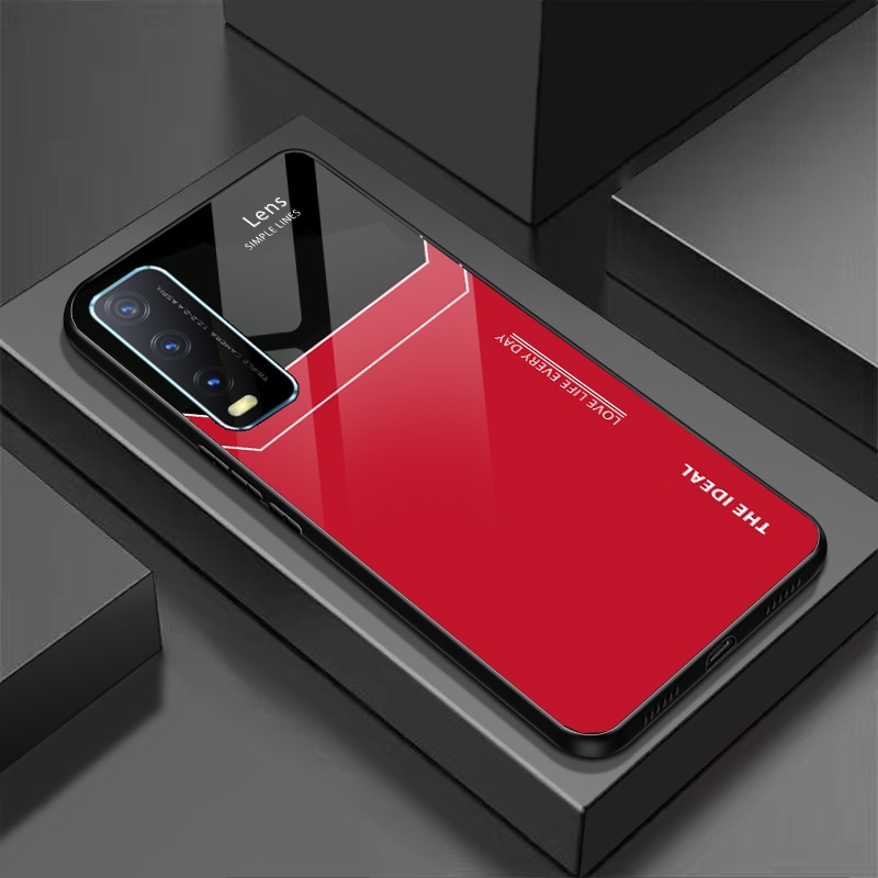 Ốp Lưng VIVO Y12S (V2026) Y20 (V2027) Y20S (V2029) V20 SE Mặt lưng kính chống sốc thiết kế riêng