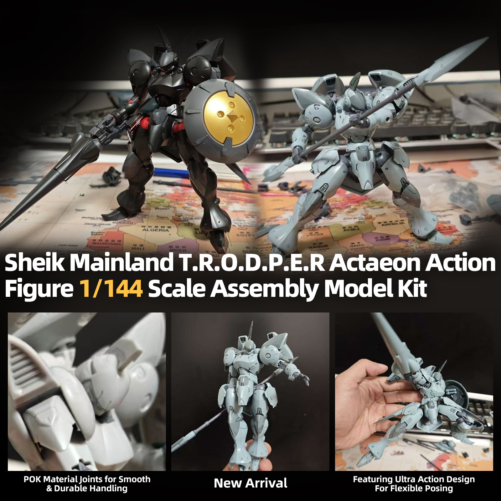 Sheik Mainland New Arrival T.R.O.D.P.E.R Actaeon Action Figure 1/144 Scale Assembly Model Kit POK Material Joints for Smooth & Durable Handling for Model Enthusiasts Collection Gifts ราคา 621 บาท*ส่งฟรี