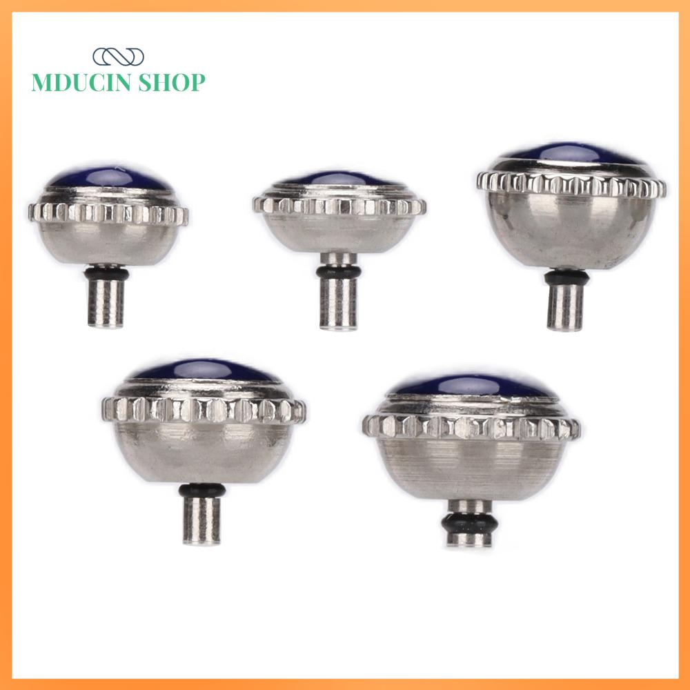 MDUCIN SHOP 5Pcs Xanh thép Phụ tùng đồng hồ Crown Kích thước khác nhau Bóng bay ống ngắn Cây đồng hồ thay thế Độ chính xác Phụ tùng sửa chữa đồng hồ Sửa chữa đồng hồ