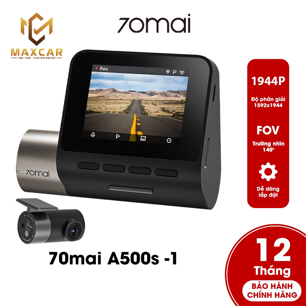 Camera hành trình ô tô 70mai Dash cam Pro Plus + A500S độ phân giải 1944P