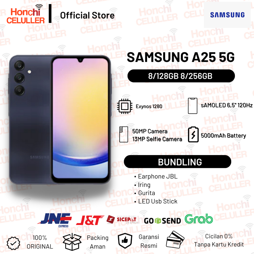 Samsung Galaxy A25 5G 8/256GB 8/128GB Garansi Resmi Samsung Indonesia SEIN Giá 3,999,000 Đồng*Miễn phí vận chuyển