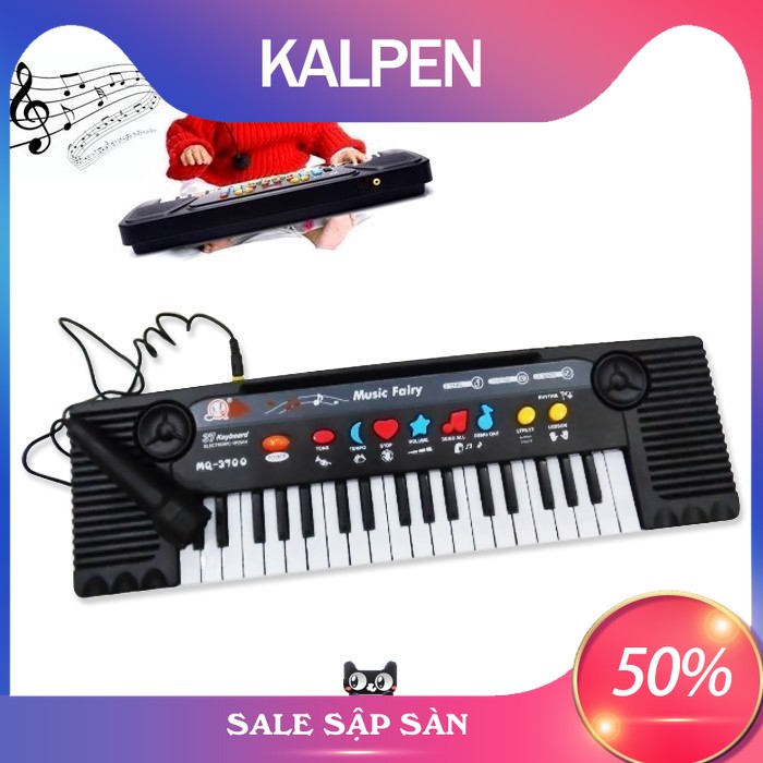 Đàn Piano Điện Tử 61 Phím Tặng kém dây sạc và  Kèm mic Cho Bé,KALPEN - 4