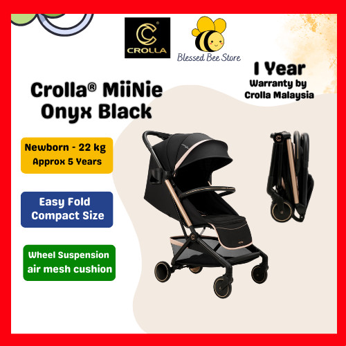 Crolla MiiNie (Onyx Black) baby Stroller