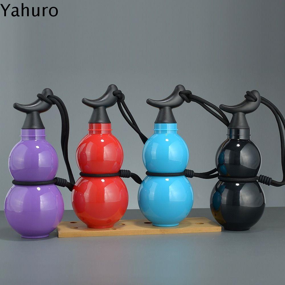 YAHURO Phong cách Trung Quốc Chai nước ngoài trời WU KONG Hình quả bầu Bình uống nước hình bầu Bình tập thể dục di động Dập nóng Cốc nước di động