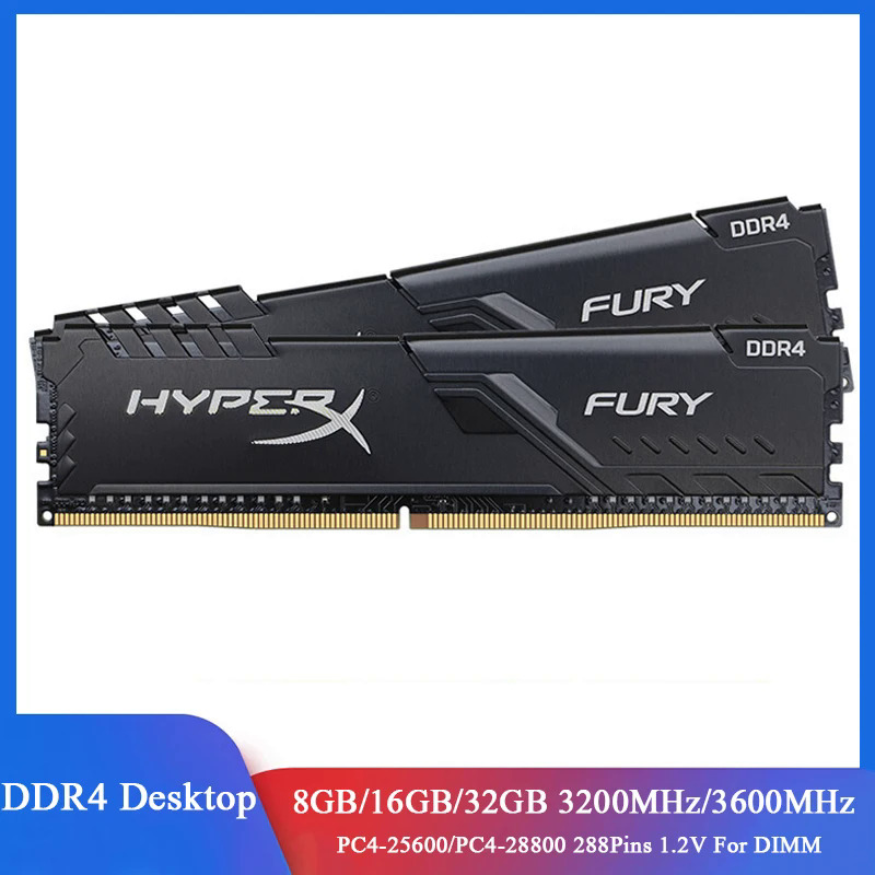 Rgb Ddr4 Fury Ddr4 Xmp At 3200mhz HyperX 32GB (4x8GB) DDR4 3200MHz