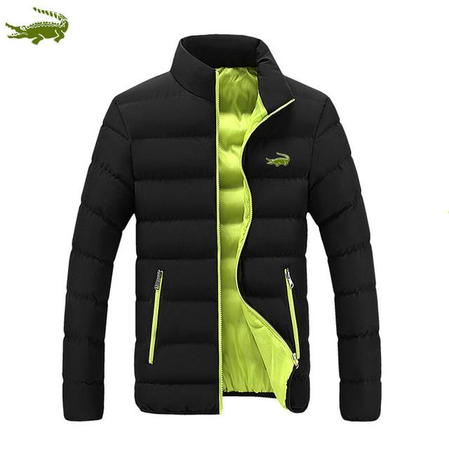 Cartelo Áo Khoác nam mỏng Và Ánh Sáng Thoải Mái Windproof Đứng Cổ Áo áo khoác Jacket ấm Parkas Mỏng 