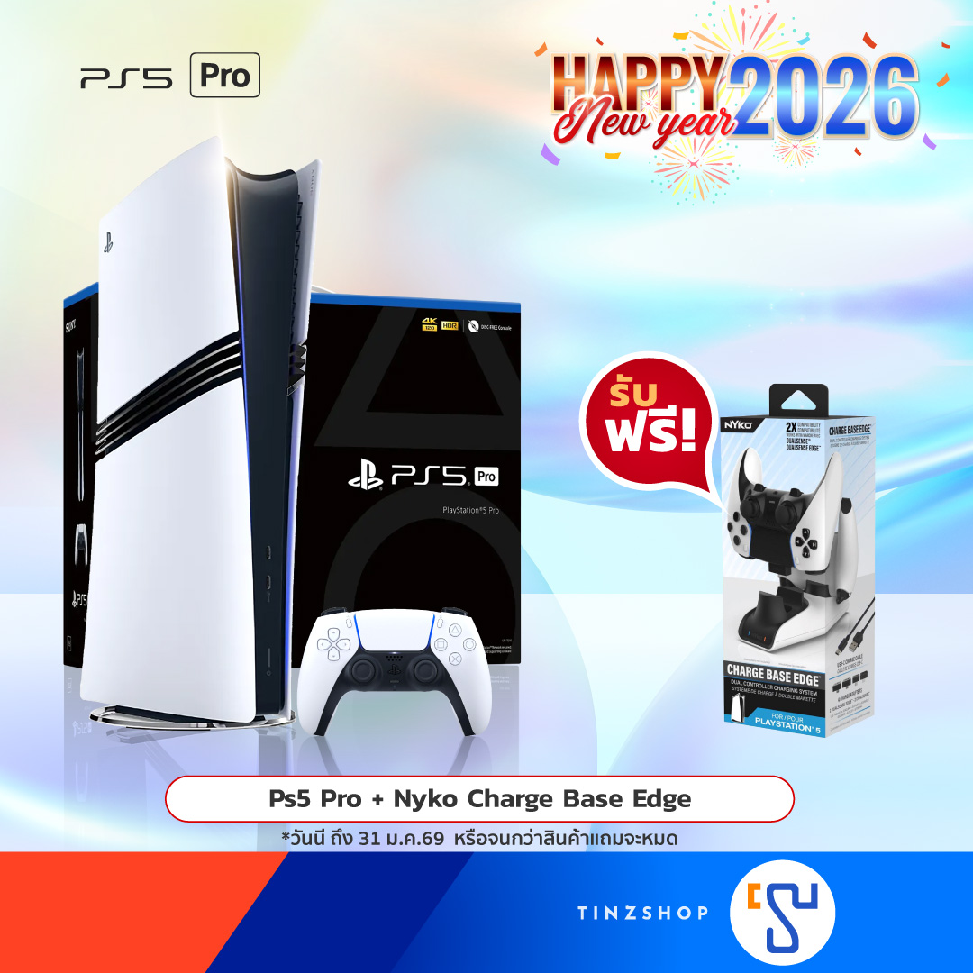[0% Installment for 10 Months] [Only_Lazada] Playstation5 Console (Free Tinzshop Cloth Bag): Ps5 Console Options > Ps5 Pro, Ps5 Slim Disc (Cfi-2118A), Ps5 Slim Digital (Cfi-2118B01) Sony Thai Center Warranty [Sony] ราคา 15,995 บาท*ส่งฟรี