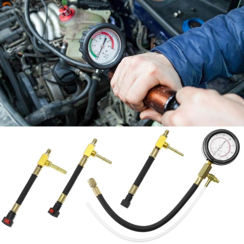 Đa năng xe máy nhiên liệu hệ thống Analyzer gas áp kế cho phát hiện rò rỉ và tắc nghẽn ô tô troubleshoo