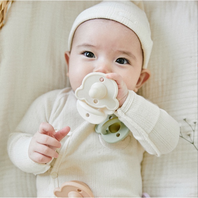 Ti giả DOT TO DOT giúp bé ngủ ngon, hỗ trợ chỉnh nha - Silicone mềm nguyên khối