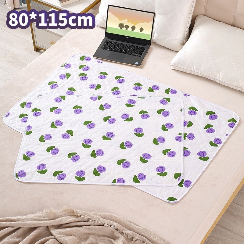 Baby Diaper Changing Mat Waterproof 5 Layer Cotton Changing Pad Soft Reusable Portable Cartoon Mat