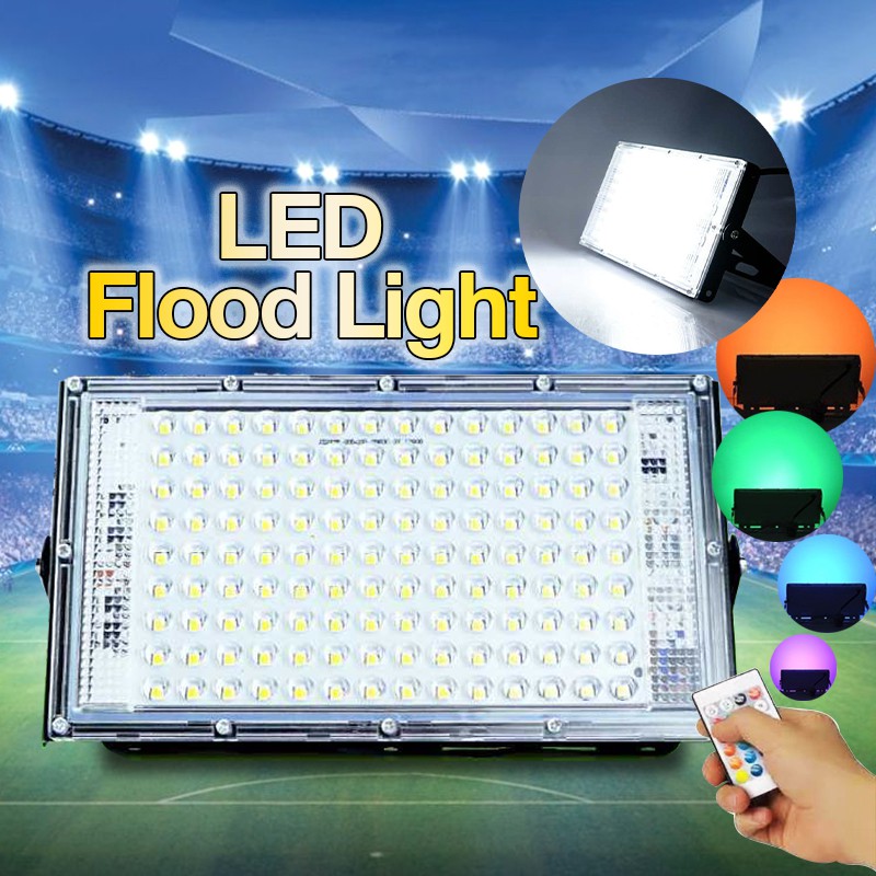 ไฟสปอตไลท์ LED กันน้ำ 50W SPORT LIGHT สว่างมาก โคมไฟ ไฟถนน ไฟติดข้างบ้าน หลอดไฟ IP65 เหมาะสำหรับใช้งานภายในอาคาร