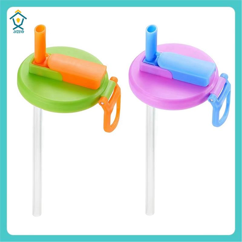 Portable Soda Cup Lid Straw Combo Spill-Proof Seal Good Lid Reusable Straw Cup Lid Cup Accessories