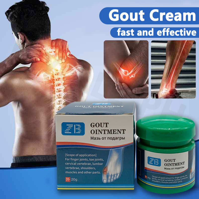 Kem giảm đau kem hết sạch đau nhức cổ vai gáy, thắt lưng, xương khớp, thấp khớp, người hay ngồi nhiều nhức mỏi TÊ BÌ CHÂN TAY,Pain Relief Cream/Gout Ointment20g