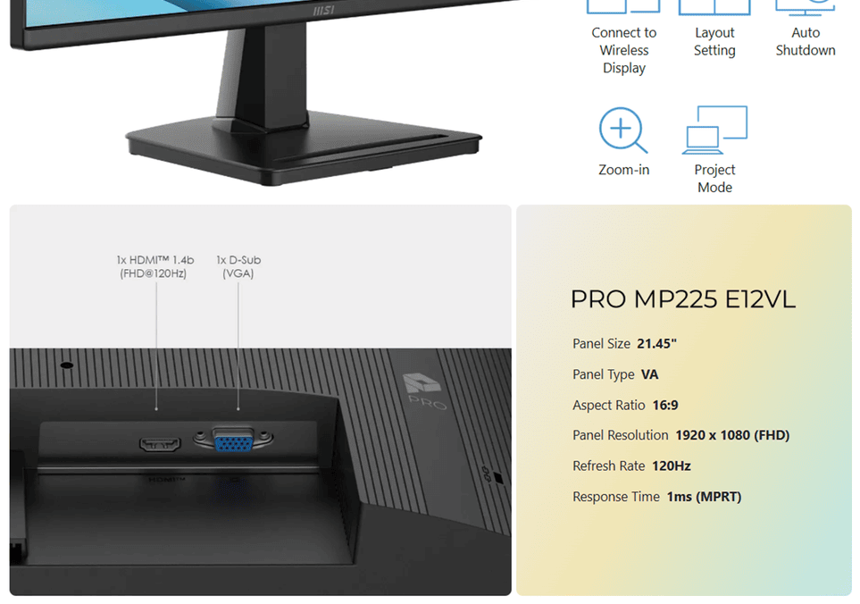 MP225 E12VL technical feature 4