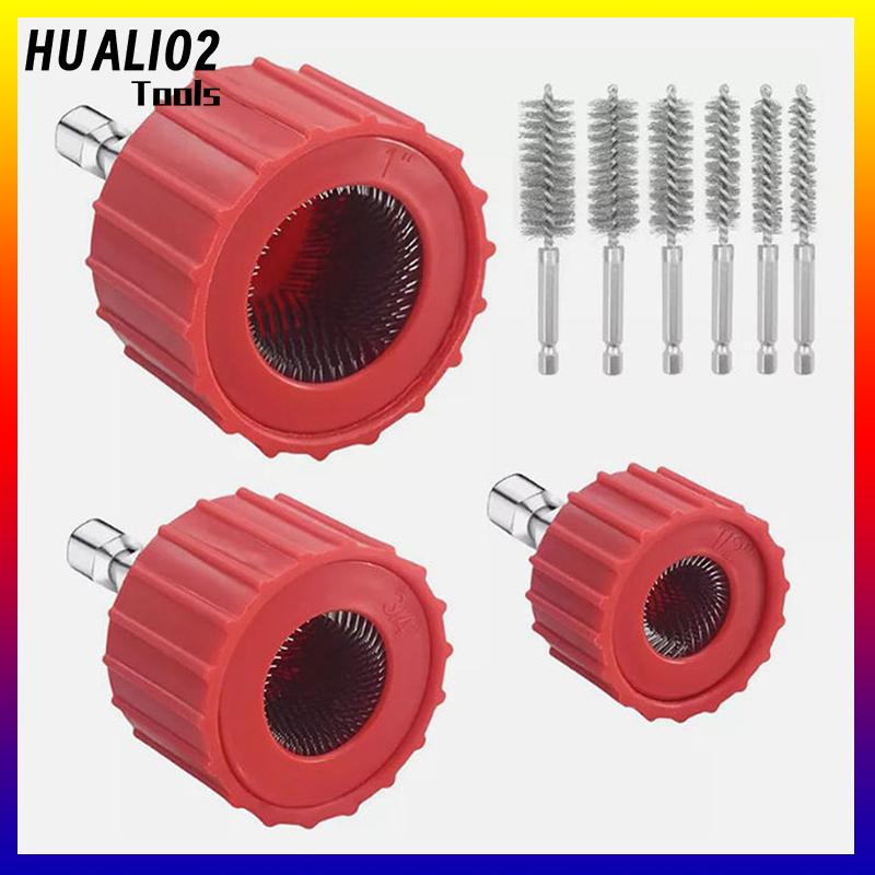 HUALI02 Ống đồng sạch hơn thiết lập cho khoan điện, ống làm sạch bàn chải, làm sạch ống đồng ống và phụ kiện cho hàn - 3