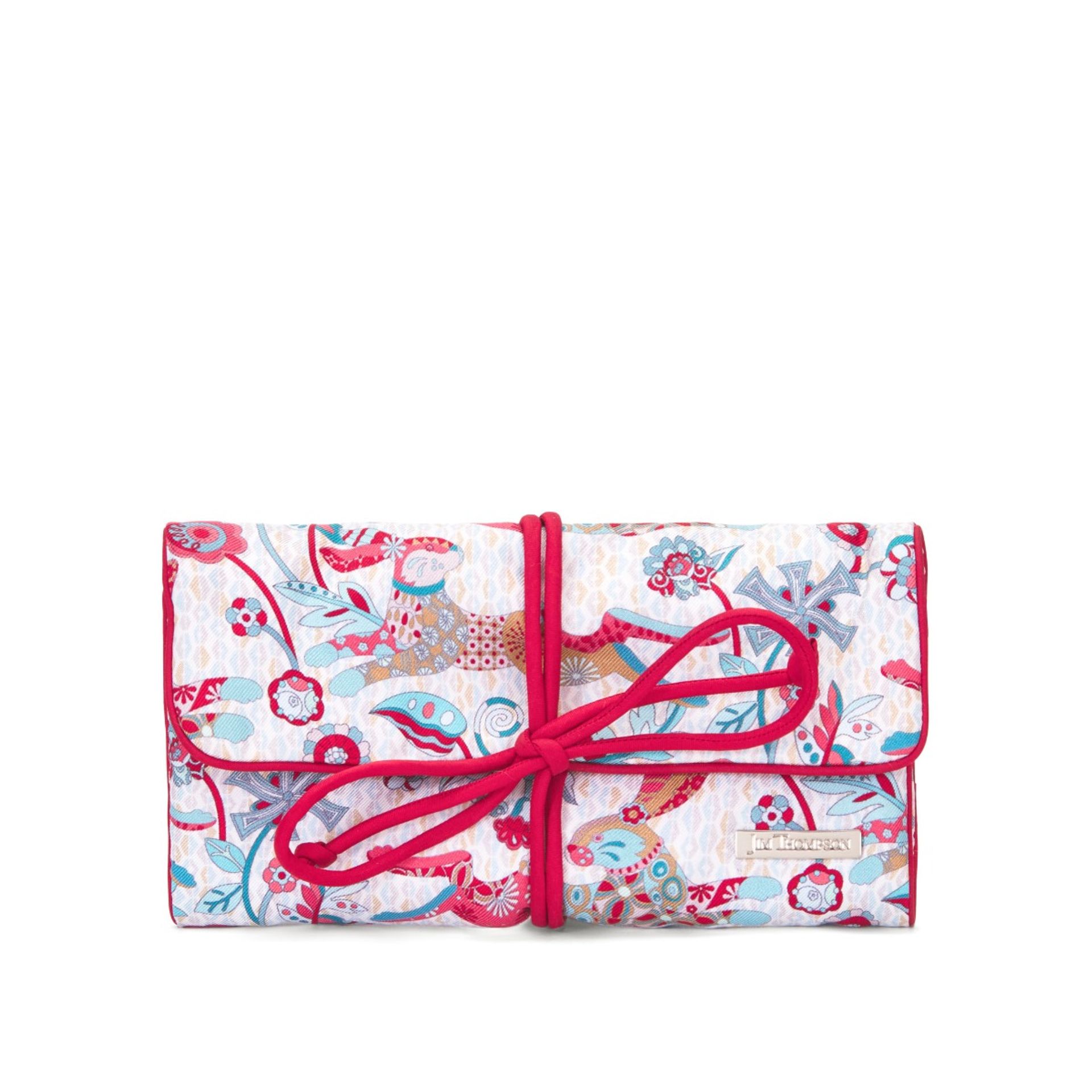 Rabbit Silk Large Jewelry Roll - Red ราคา 1,295 บาท*ส่งฟรี