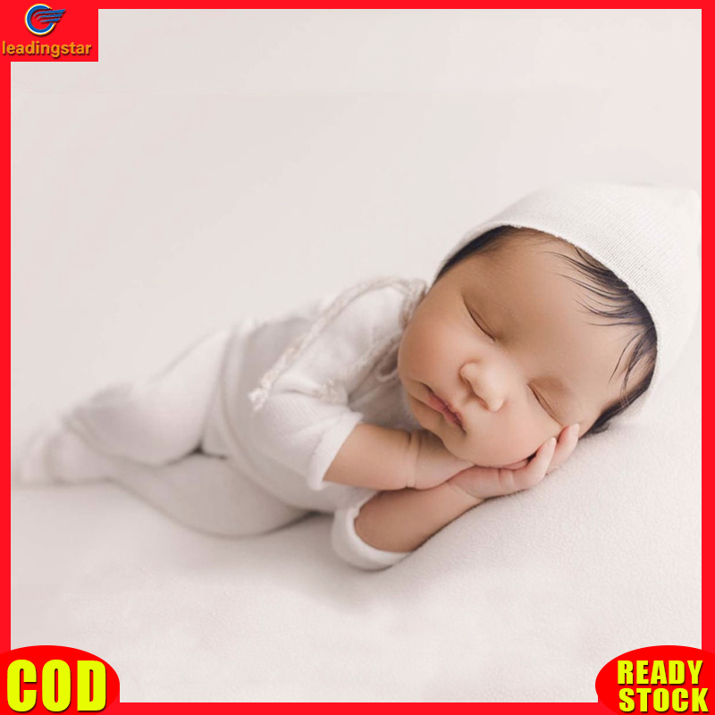 LeadingStar RC Authentic Newborn Photo Outfits Romper Hat 2pcs Set Outfits Photography Clothing Sets Costume For Boy Girl Baby Infant ราคา 150 บาท*ส่งฟรี