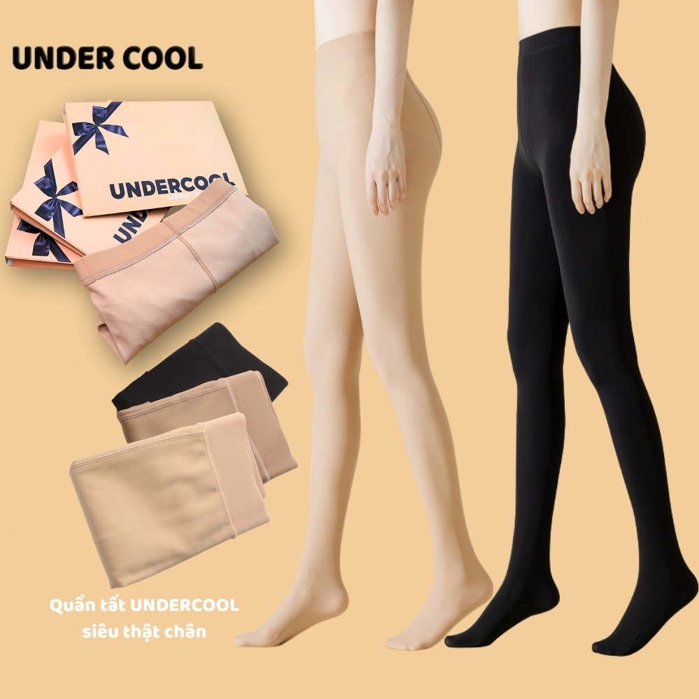  Quần tất che khuyết điểm siêu thật chân UNDERCOOL dày siêu dai siêu bền chống rách dọc giữ ấm thoải mái 15-25 độ QT08 