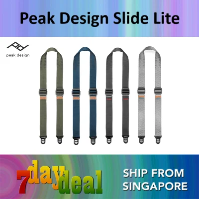 Peak Design Slide Lite Camera Strap (New Colours) - Ash, Black, Midnight or Sage