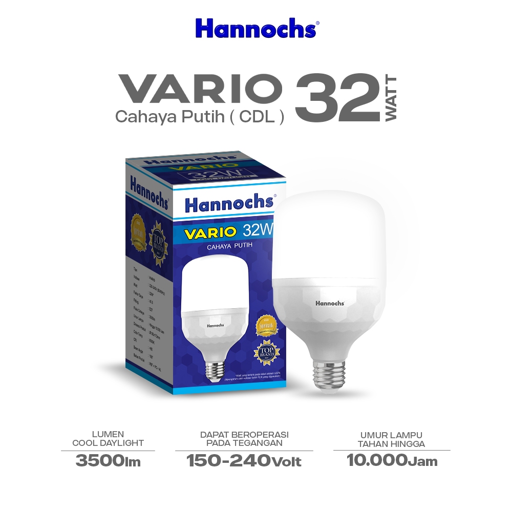 Lampu Bohlam LED Hannochs VARIO 32W / TERSEDIA HARGA GROSIR / MURAH DAN BERKUALITAS