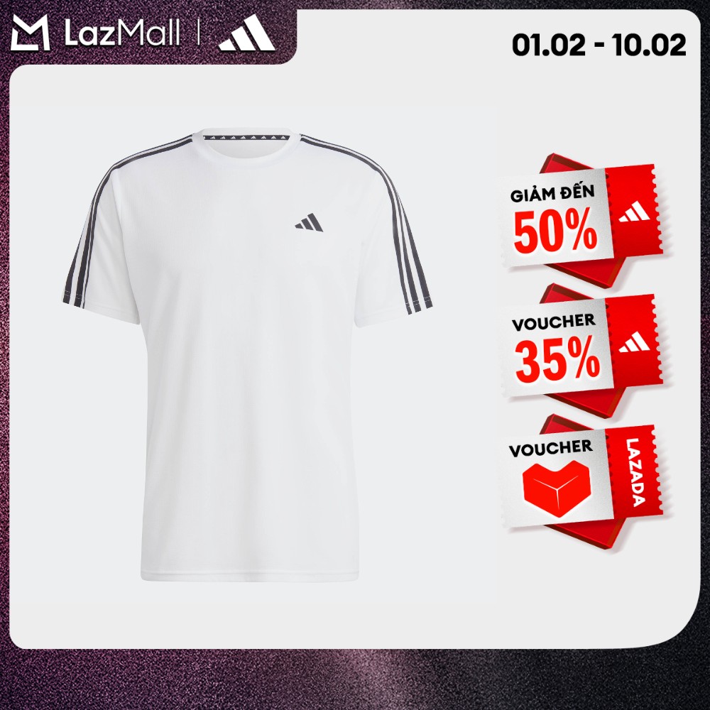 adidas Gym & Training Train Essentials 3-Stripes Training Tee Men White IB8151