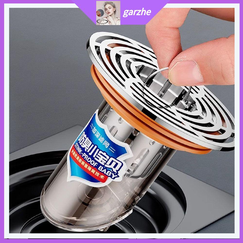 GARZHE24272 Tự đóng Lõi thoát nước sàn Chống mùi và côn trùng Chống tắc nghẽn Bộ lọc bồn rửa chén Bền bỉ Không có mùi Bộ lọc bồn rửa Dụng cụ nhà bếp, phòng tắm, nhà vệ sinh