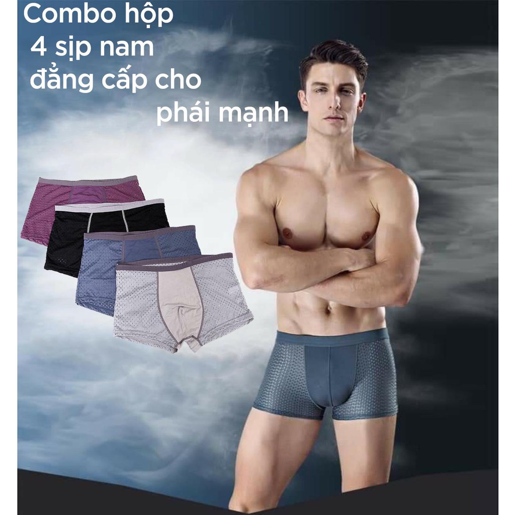 [SIÊU SALE TẤT NIÊN] [FREESHIP + VOUCHER] 1 Quần Sịp Đùi Thông Hơi Xuất Nhật (Ảnh Thật), Quần Sịp Nam, Quần Lót Nam - 1q Sịp Men Đùi thông hơi
