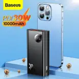 Baseus PD 30W 10000mAh sạc dự phòng mini xách tay Sạc Nhanh Bộ Sạc Pin Ngoài Powerbank
