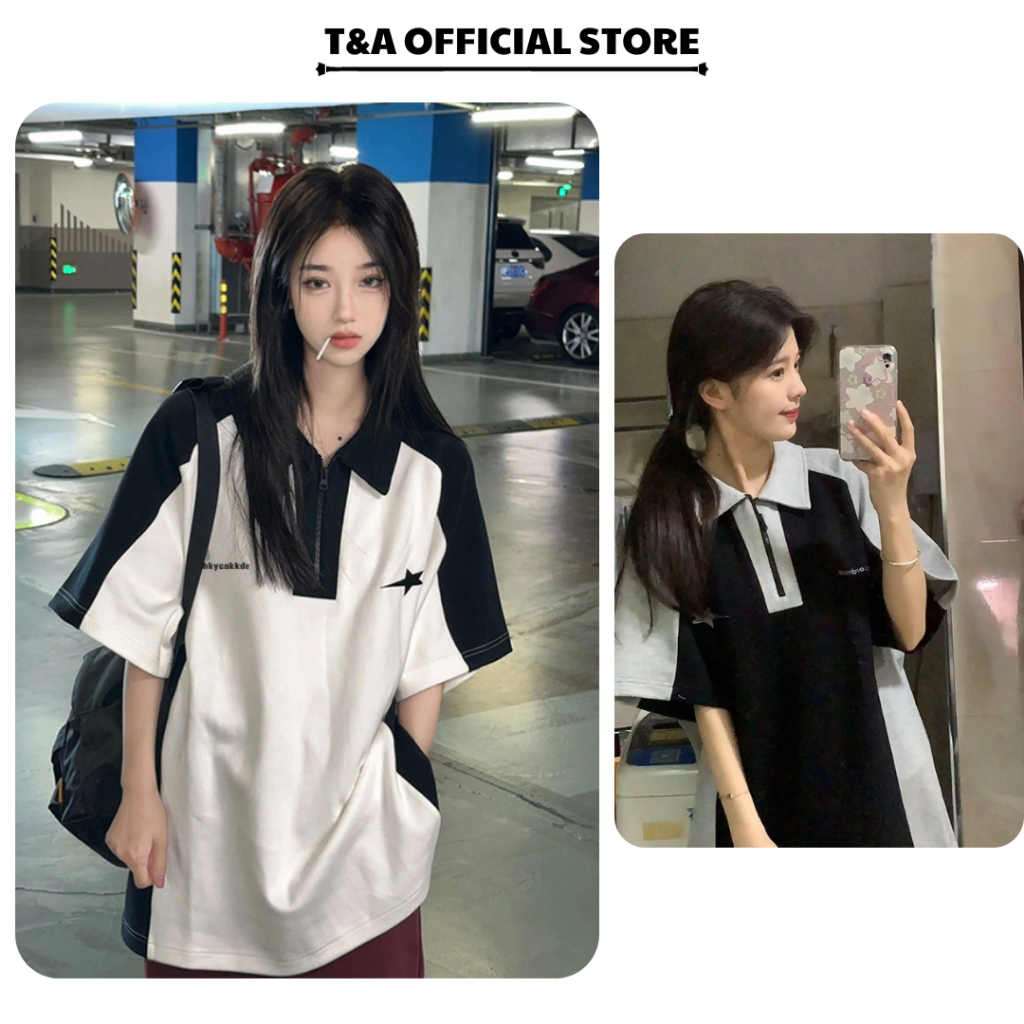 Áo Polo Phối Khoá Kéo SuperStar Local Brand Polo Unisex Nam Nữ