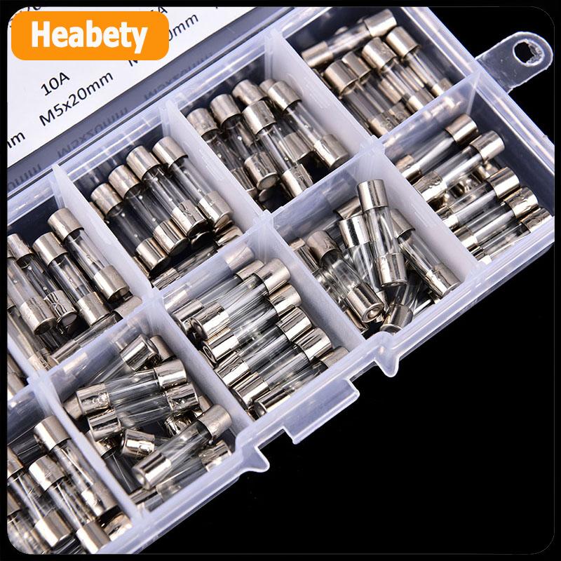 【2-3 ngày giao hàng】 100 cái bộ 5x20mm nhanh chóng thổi ống thủy tinh cầu chì các loại bộ dụng cụ nhanh chóng thổi thủy tinh cầu chì