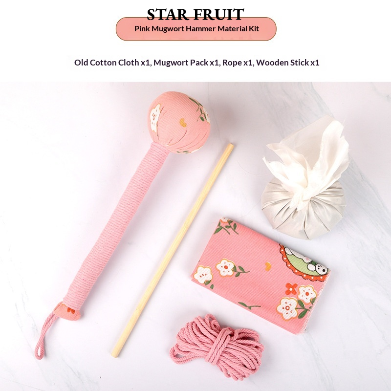 STAR FRUIT⭐ Herbal艾草 Massage Hammer for Neck, Back, Shoulder & Body Relaxation Therapy ราคา 20 บาท*ส่งฟรี