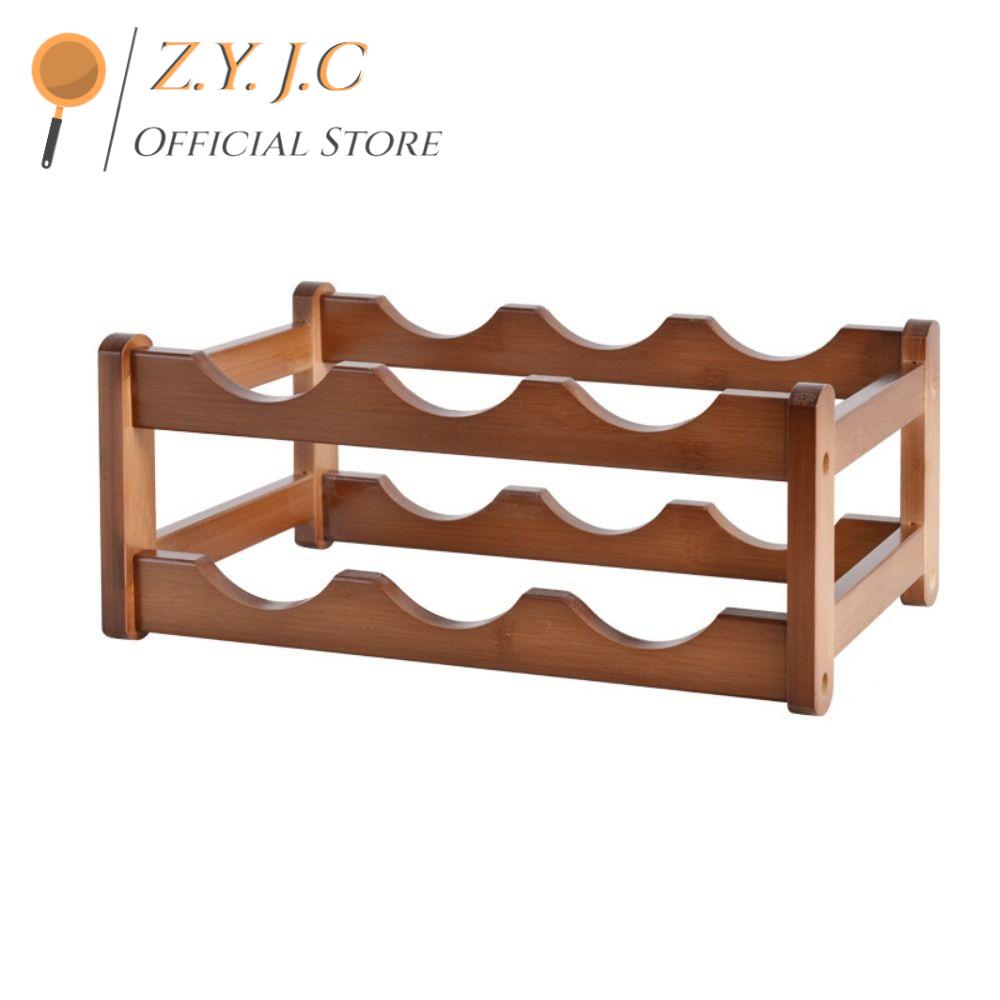 ZYJC 1ชิ้นค่ะ ไม้แข็งสีทึบ ง่ายๆ แกดเจ็ตบาร์ที่บ้าน สไตล์ยุโรป สร้างสรรค์และสร้างสรรค์ ที่วางขวดไวน์ ชั้นเก็บไวน์ ขาตั้งแสดงขวด ชั้นวางไวน์ ราคา 425 บาท*ส่งฟรี