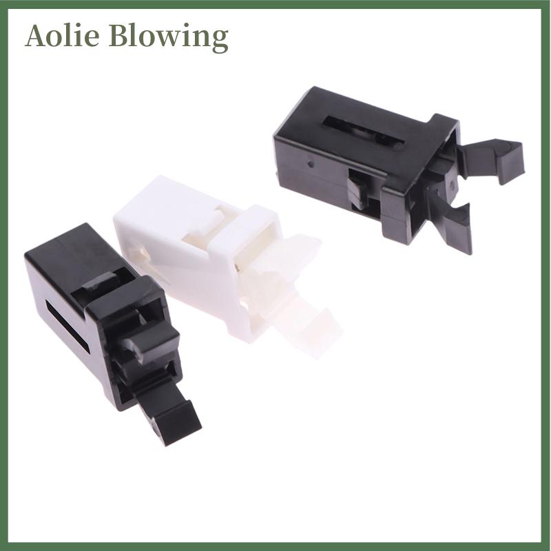 Aolie 10 cái thùng rác có thể nhựa khóa tự khóa chuyển đổi thay thế bắt tương thích cảm ứng Nắp bin Latch đen trắng sửa chữa Clip