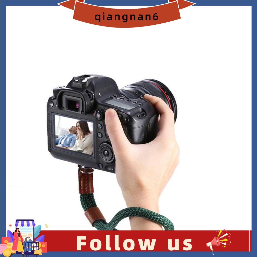 QIANGNAN6 Handmade Nylon Rope DSLR Camera Hand Strap Camera Wrist Strap