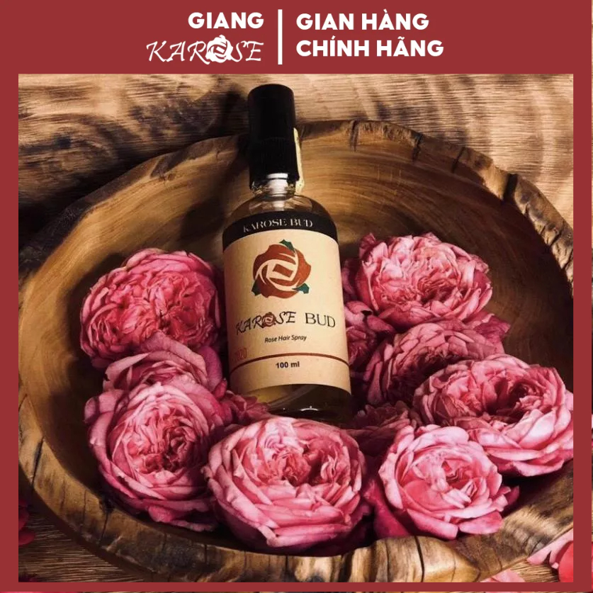 Xịt dưỡng tóc hoa hồng Karose Bud 100ml