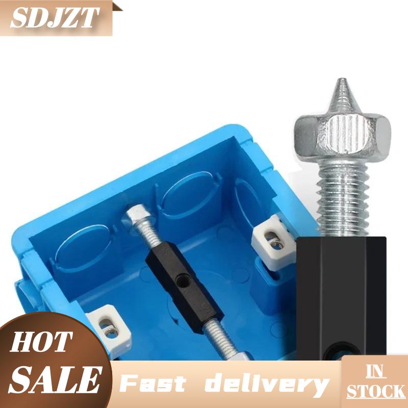 อุปกรณ์โทรทัศน์และวิดีโอ SDJZT 10 ชิ้นสวิตช์ติดผนังอุปกรณ์ซ่อมเทปคาสเซ็ทแบบปรับได้สกรูรองรับก้านพร้อมประแจอุปกรณ์ไฟฟ้าประเภท 86 118