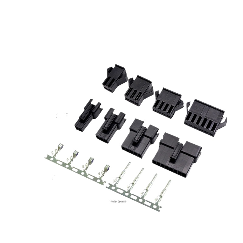 Đầu Nối Nhựa SM 2.54mm | Vỏ Nhựa Sm-đầu đực-2Y - Màu Đen 1000 cái | Tùy chọn 2P-12P